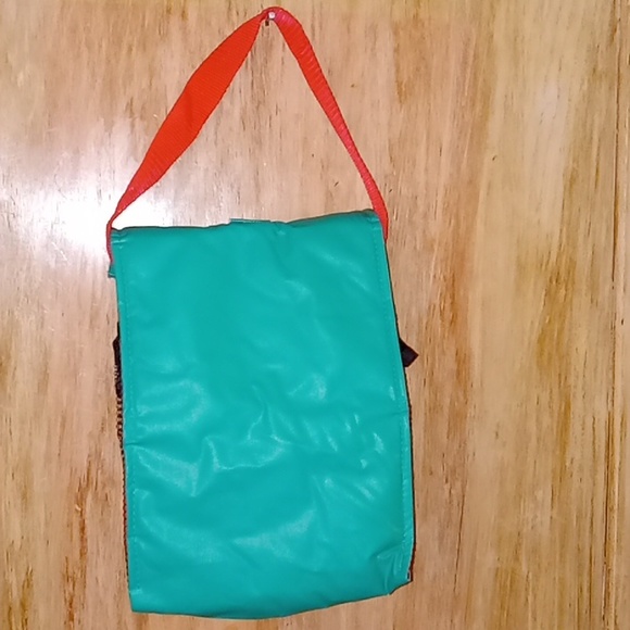 Lunch Tote Bag, Green and Red, Pre-owned - Picture 4 of 10